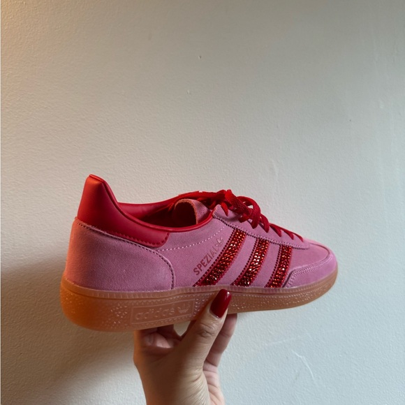 adidas Spezial Pink and Red Suede Sneakers - Picture 4 of 5